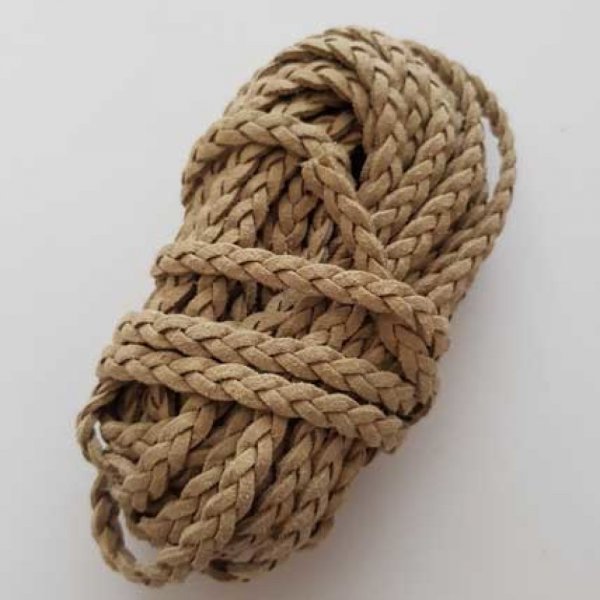 Galon tress&eacute; 6 mm Marron Clair