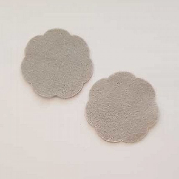 Jolie petite fleur en Feutrine 50 mm N&deg;09-09 x 2 pi&egrave;ces