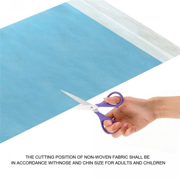 Set zur Herstellung einer Maske mit Filter-Nasenr&uuml;ckenband und Ohrband