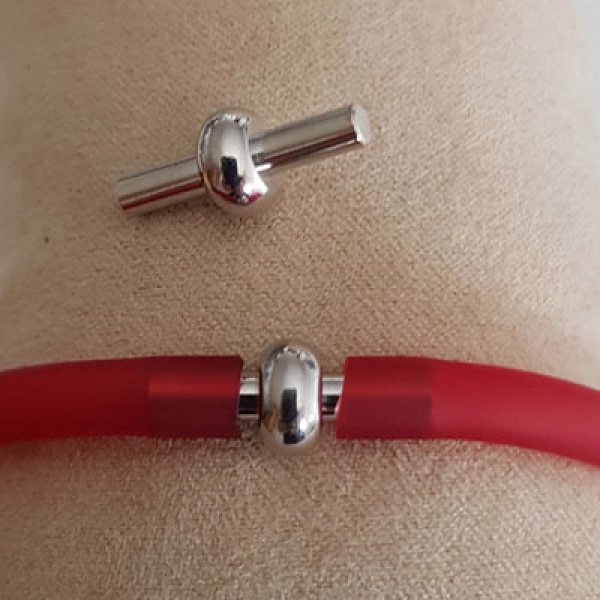 10 St&uuml;ck Silberne Verschl&uuml;sse f&uuml;r Pvc-Schn&uuml;re 5 mm