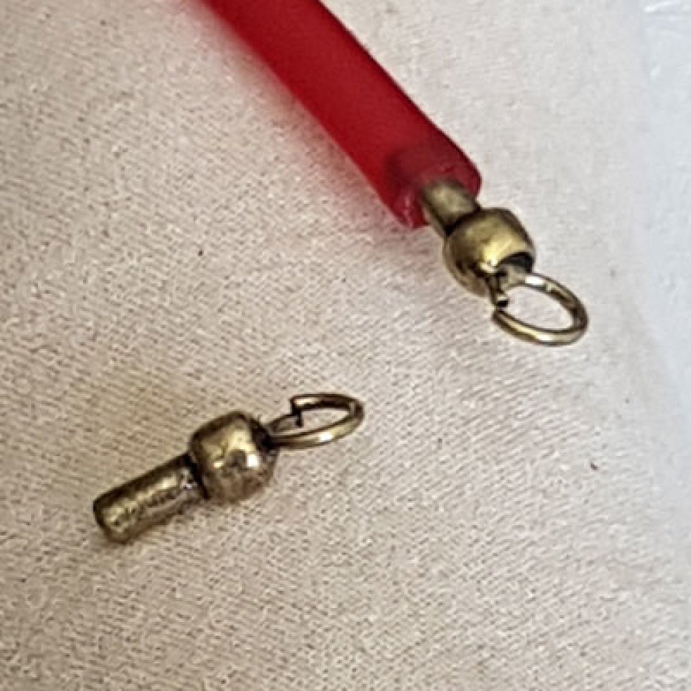10 Verschlüsse für Pvc-Schnüre, hohl, 5 mm