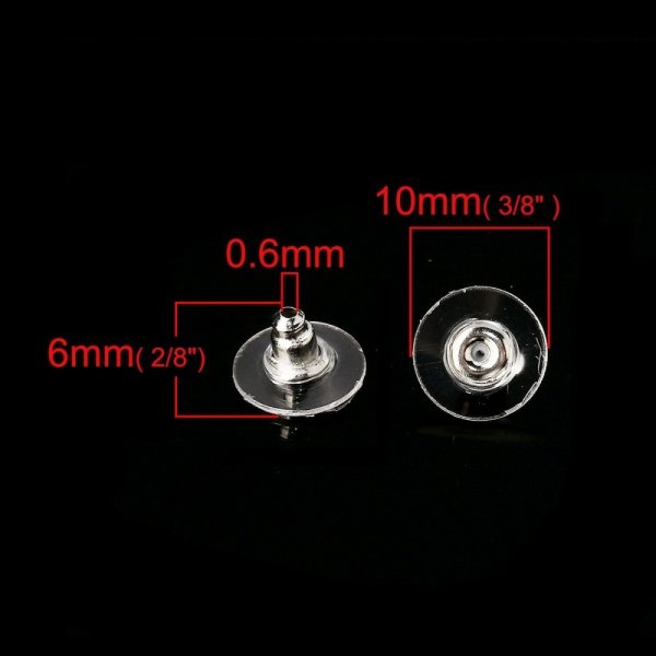 100 St&uuml;ck N&deg;05 (50 Paare) Ohrst&ouml;psel f&uuml;r Ohrringe.