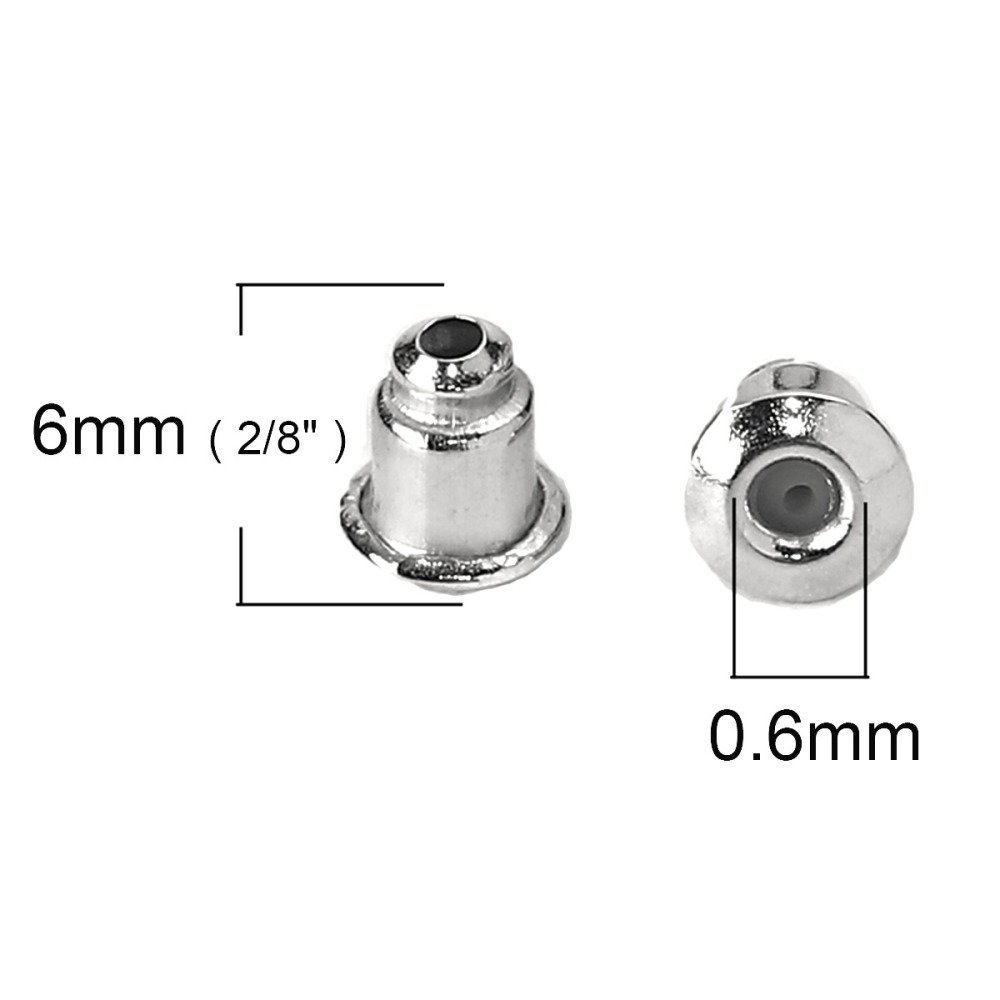 Set mit 200 Ohrstöpseln Nr. 03 (d. h. 100 Paare), die für Ohrringe verwendet werden können.