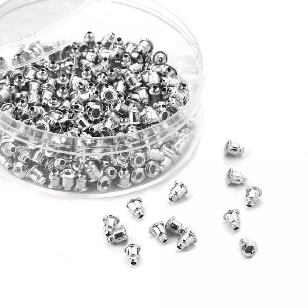 Set mit 200 Ohrst&ouml;pseln Nr. 03 (d. h. 100 Paare), die f&uuml;r Ohrringe verwendet werden k&ouml;nnen.