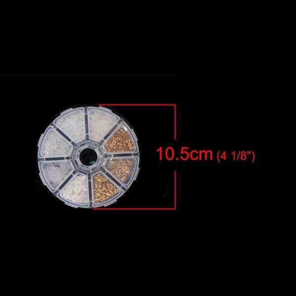 Set mit 400 gemischten N&deg;02 Ohrst&ouml;pseln (200 Paare) f&uuml;r Ohrringe.