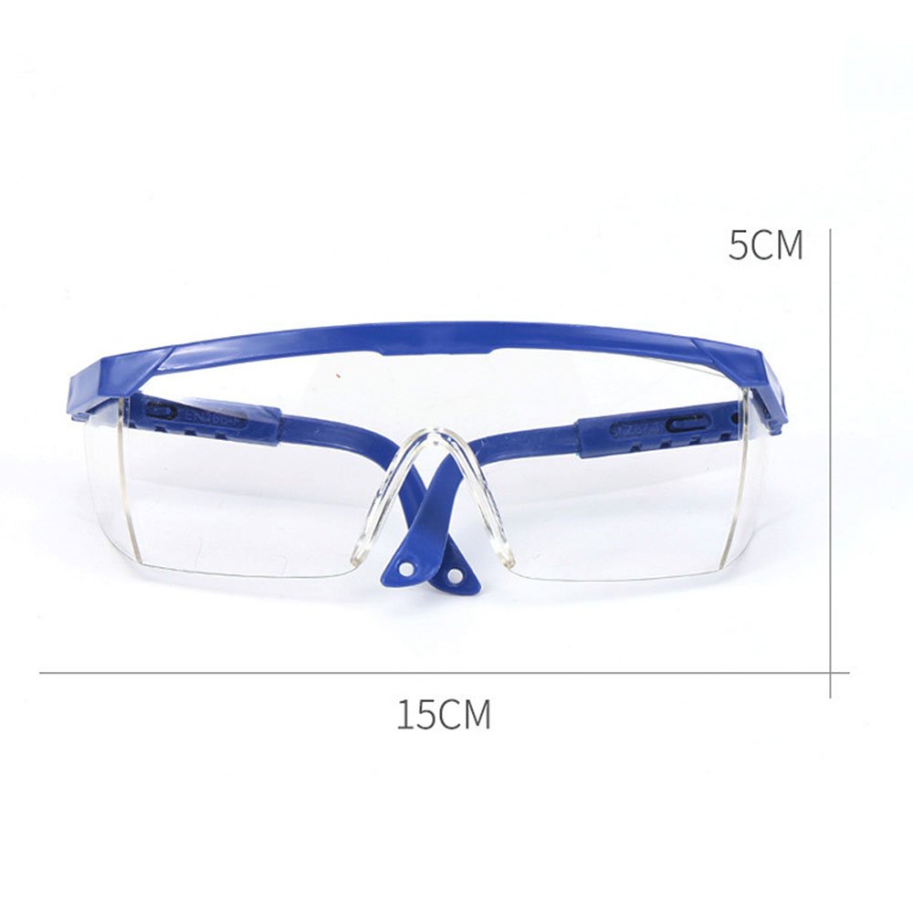 Schutzbrille aus Kunststoff Blau 56