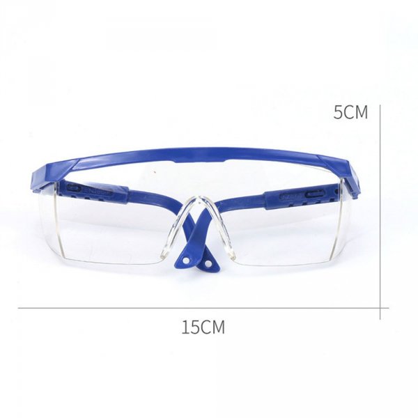 Schutzbrille aus Kunststoff Blau 56