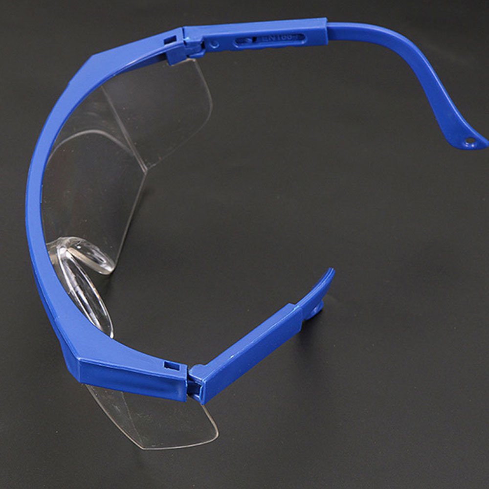 Schutzbrille aus Kunststoff Blau 56