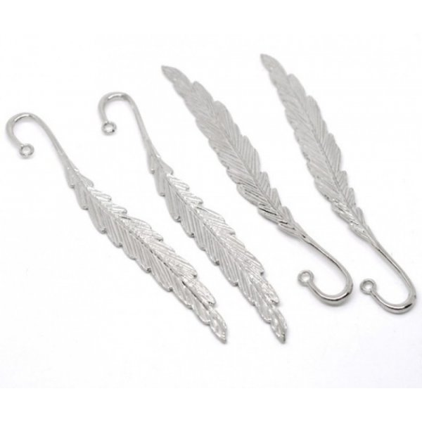 Lesezeichen Nr. 01 F&uuml;llfederhalter Hell-Silber