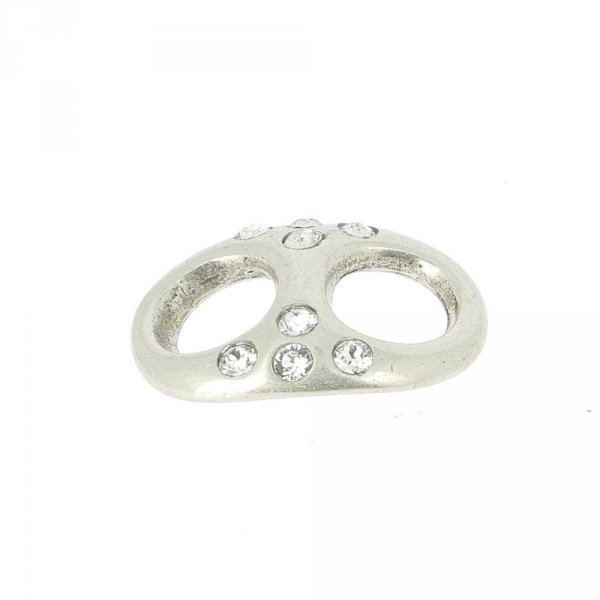 10 mm Zamak-Schlaufe Nr. 55 Silber