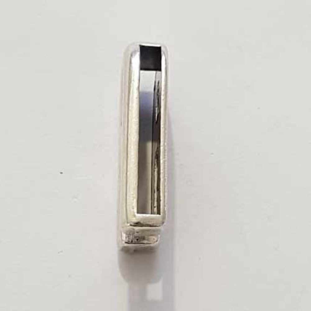 Passant 25 mm en Zamak Lettre A  Argent