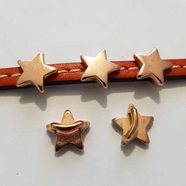 Passant 5 mm en Zamak N&deg;08 Dor&eacute; &eacute;toile