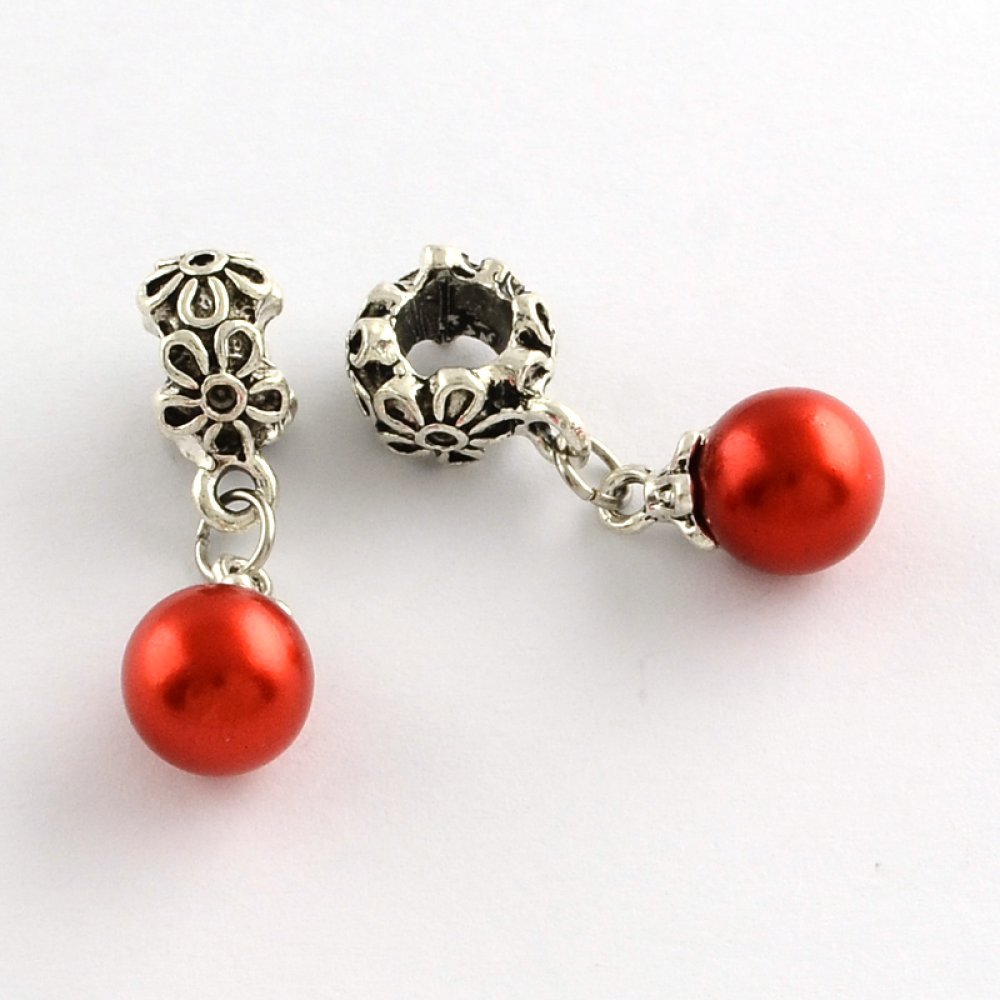 Pendentif 0056-2 R Boule Rouge