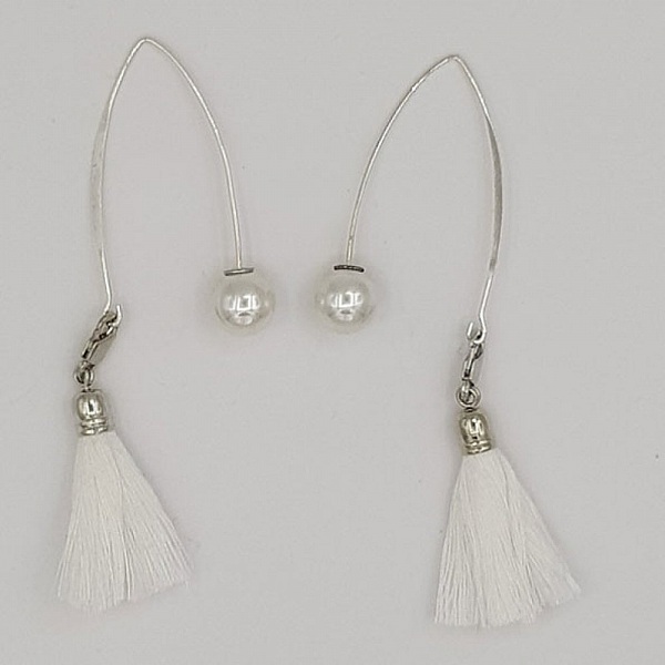 Perle 1 Loch Druckknopf 10 mm Wei&szlig;