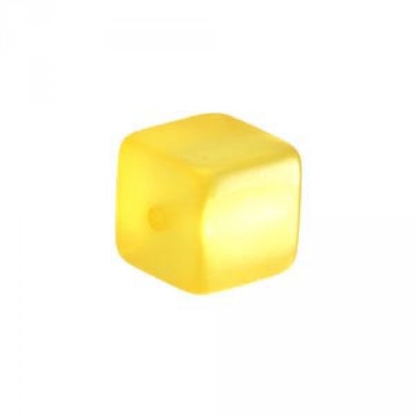 Perle Cube Polaris Brillant 10 mm Jaune 02