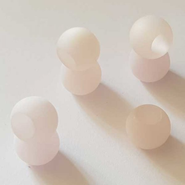 Perle Polaris Mat Ronde 14 mm Rose 001 x 1 Pi&egrave;ce