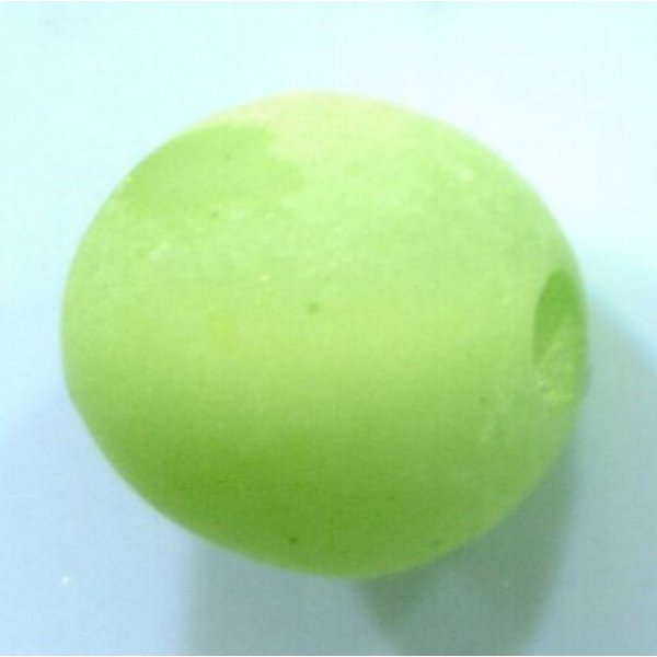 Perle Polaris Mat Ronde 16 mm P&eacute;ridot 01 x 1 Pi&egrave;ce