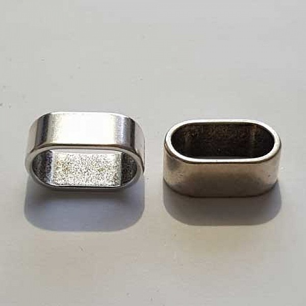 Perle passant tube Argent N&deg;25