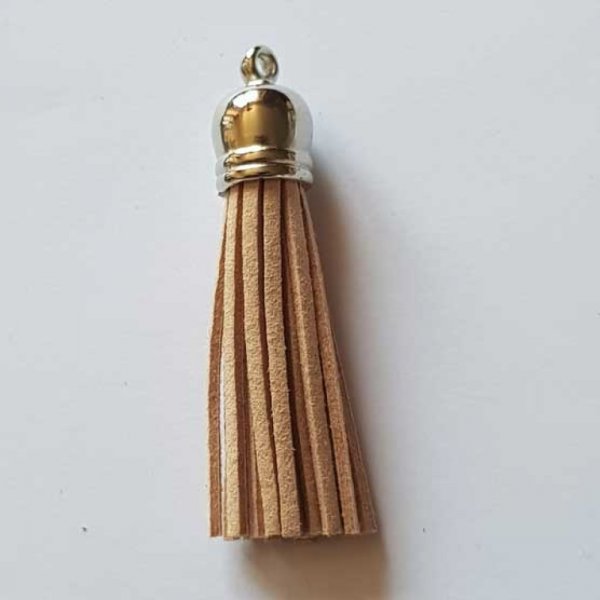 Pompon su&eacute;dine uni 60 mm N&deg;37 Saumon