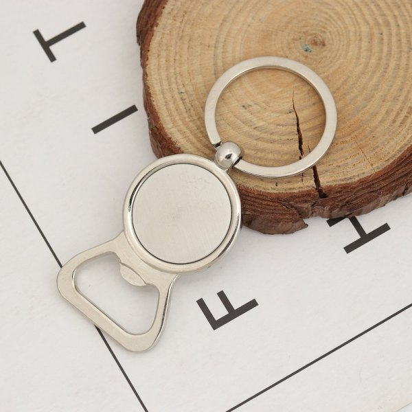 Schl&uuml;sselanh&auml;nger Flaschen&ouml;ffner 25 mm silber Nr. 01