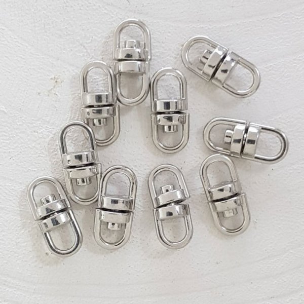 Drehbare Schl&uuml;sselanh&auml;nger Silber