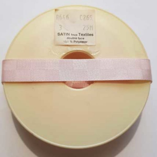 Ruban Satin Tous Textiles fantaisie double face 15 mm N&deg;C265
