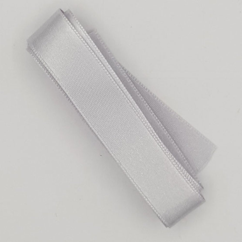 Ruban satin Gris Clair double face de 16 mm x 0.50 cm