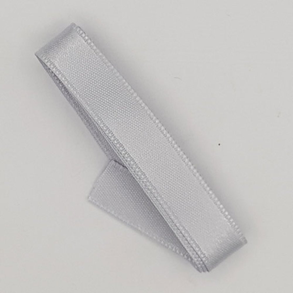 Ruban satin Gris Clair double face de 10 mm x 0.50 cm