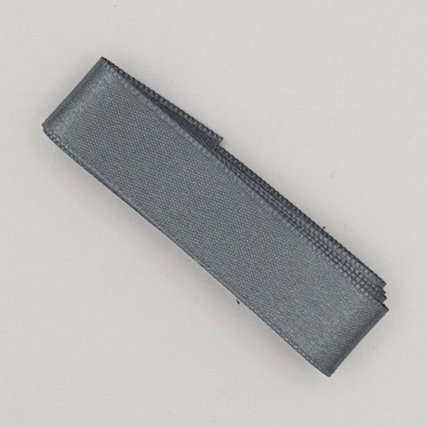 Ruban satin Gris Fonc&eacute; double face de 10 mm x 0.50 cm