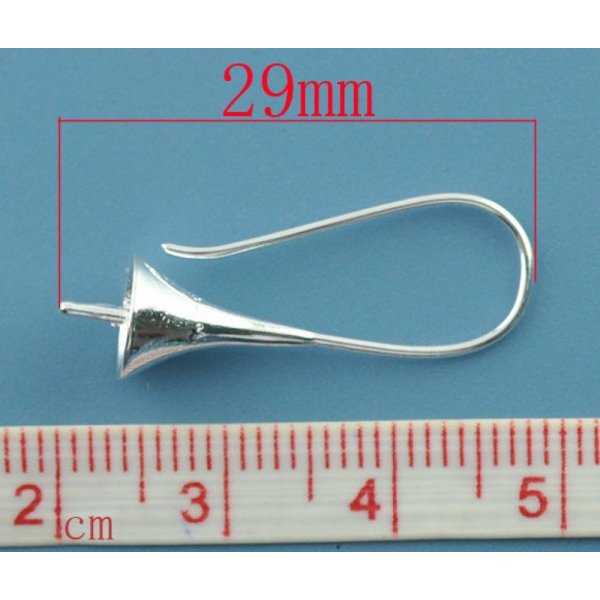 Halter Ohrring f&uuml;r Kugel zum Garnieren x 10 Paare