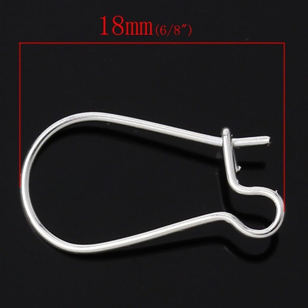 Halter Ohrring Dormeuse 18mm Nr. 01 x 20 Paar