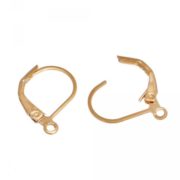 Halter Ohrring Dormeuse N&deg;16 vergoldet 14K
