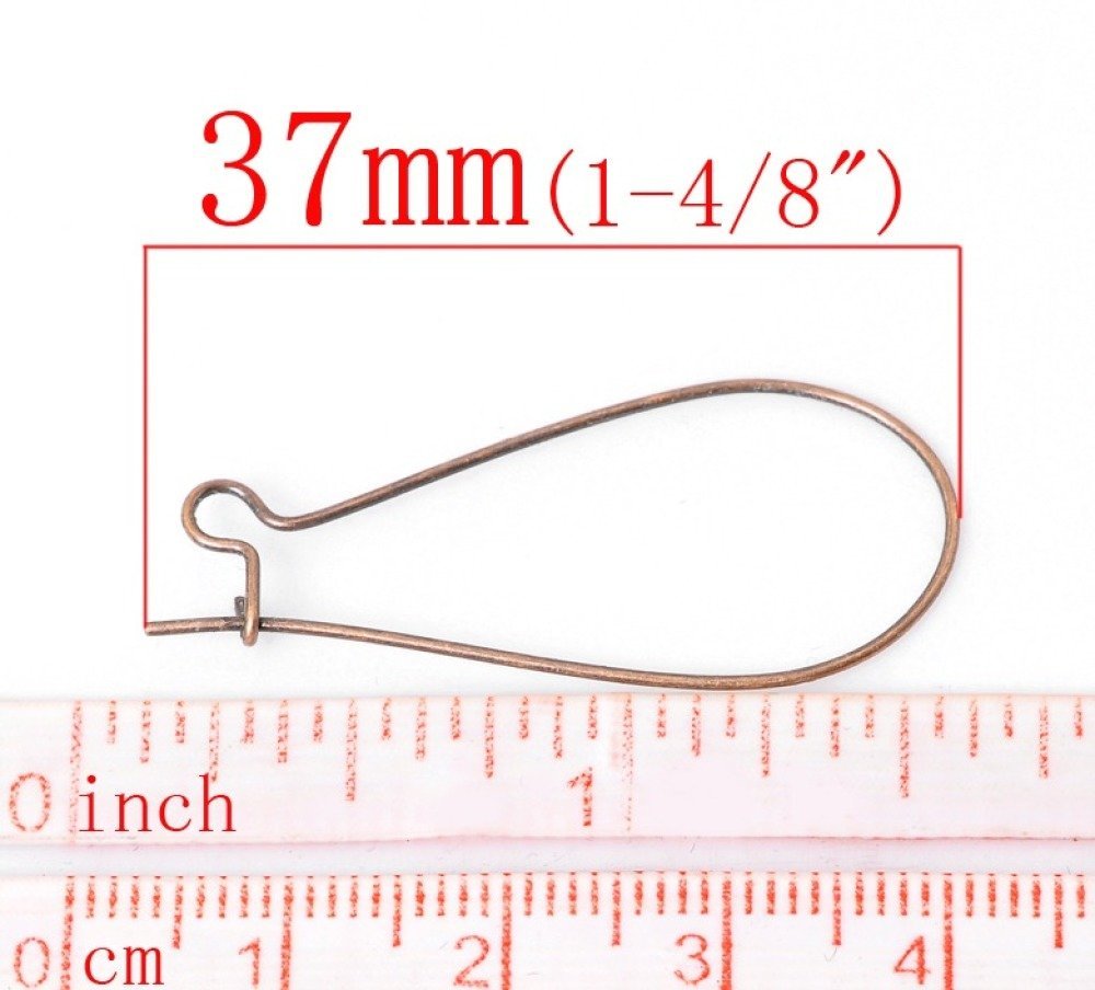 Halter Ohrring Schläfer 38mm Nr. 20 x 20 Paar