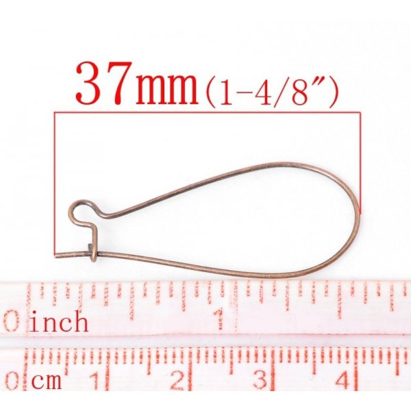 Halter Ohrring Schl&auml;fer 38mm Nr. 20 x 40 Paar