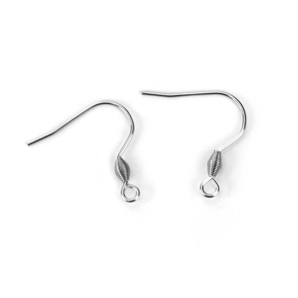 Halter Ohrring Haken Edelstahl Nr. 04 x 1 Paar