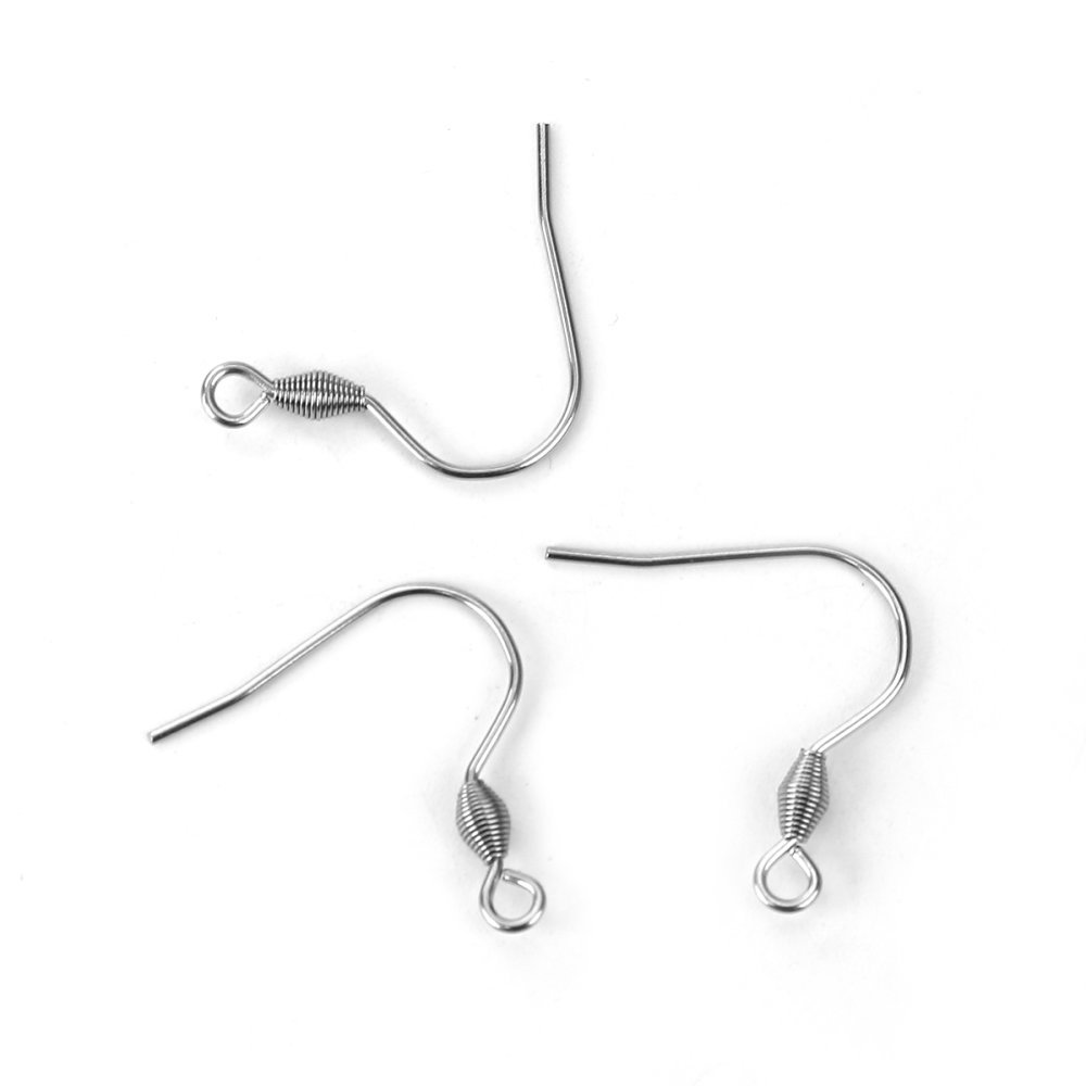 Halter Ohrring Haken Edelstahl Nr. 04 x 1 Paar