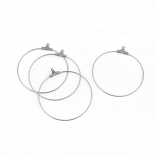 Ohrringhalter Creole Edelstahl Nr. 01 x 1 Paar