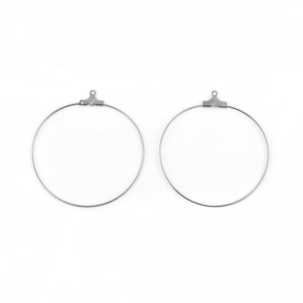 Ohrringhalter Creole aus Edelstahl Nr. 01 x 5 Paare