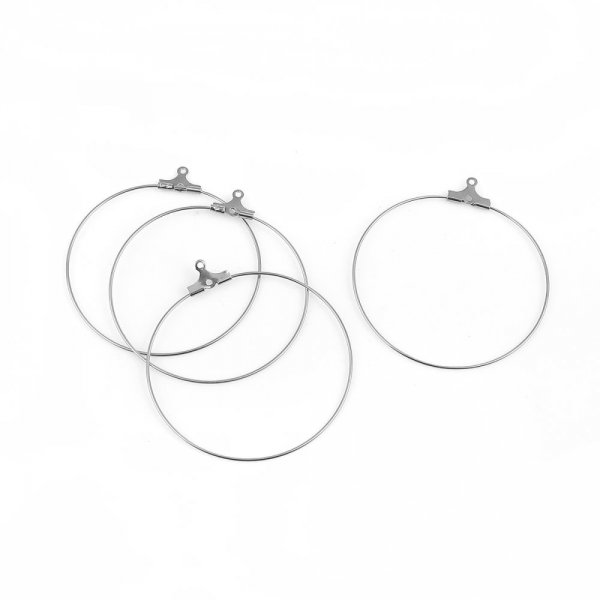 Ohrringhalter Creole aus Edelstahl Nr. 01 x 5 Paare