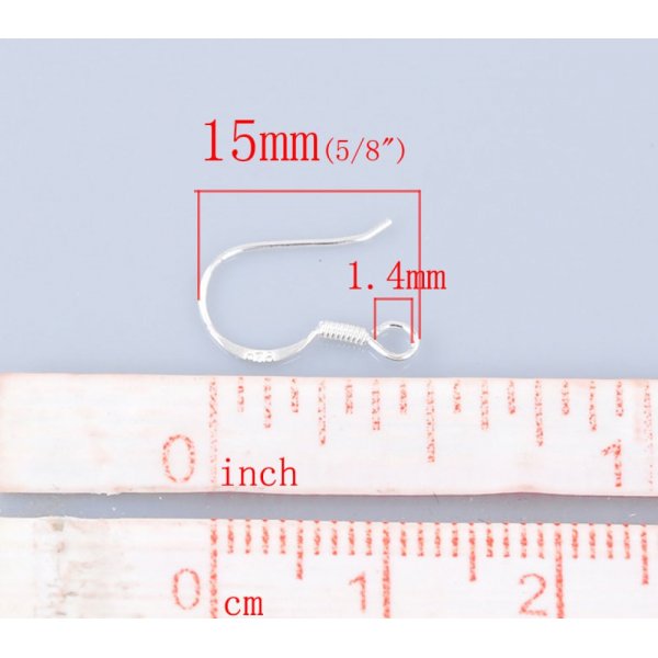 Halter Haken-Ohrring in 925er Silber Nr. 02 x 1 Paar