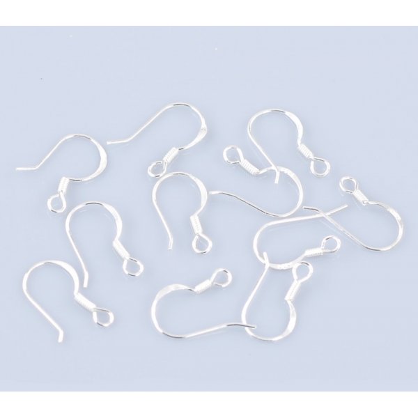 Halter Haken-Ohrring in 925er Silber Nr. 02 x 1 Paar