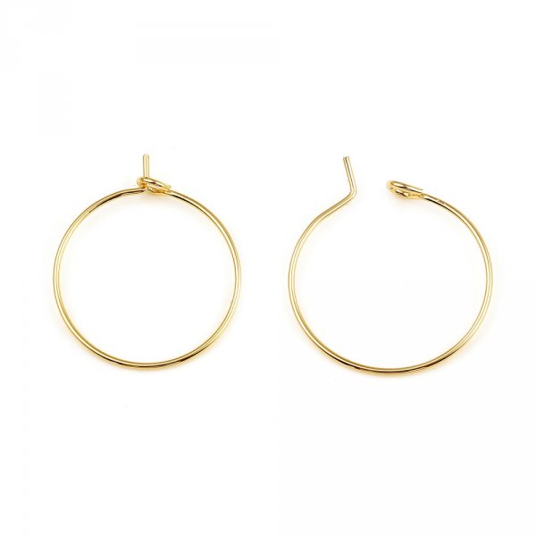 Halter Ohrring Creole vergoldet 18K vergoldet Nr. 01-20 mm x 5 Paare