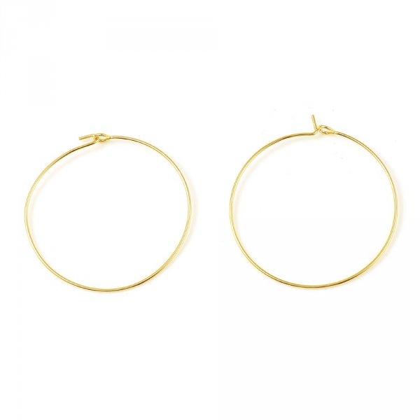 Halter Ohrring Creole vergoldet 18K vergoldet Nr. 01-25 mm x 5 Paare