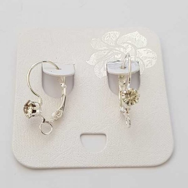 Halter Ohrring Dormeuse Nr. 100 x 1 Paar Silber