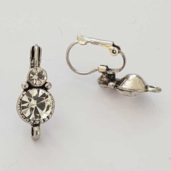 Halter Ohrring Dormeuse N&deg;104 x 1 Paar Silber