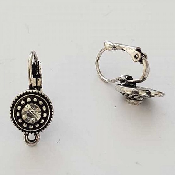 Halter Ohrring Dormeuse N&deg;109 x 1 Paar Silber