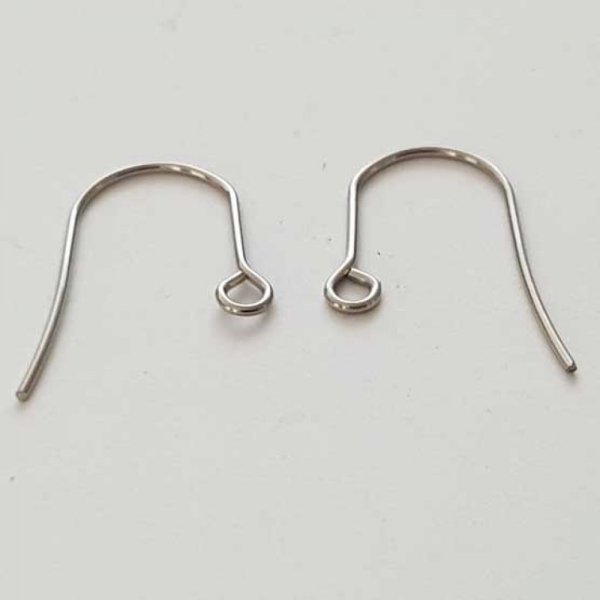 Support Boucle d'oreille Hame&ccedil;on Acier Inoxydable N&deg;02-02 X 1 Paire