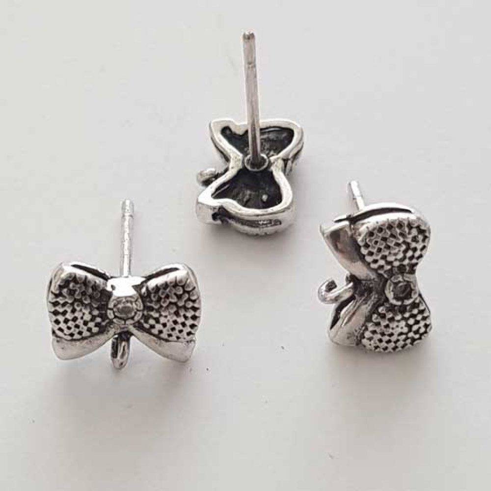 Support Boucle d'oreille Puce N°03 Argent