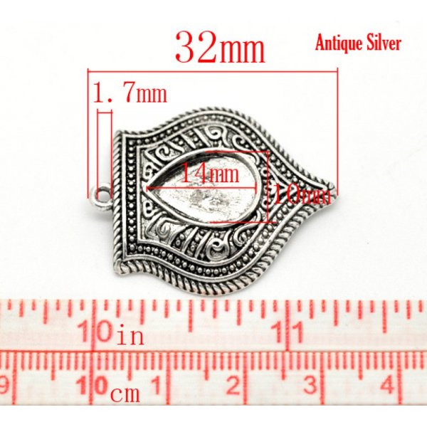 Halter Cabochon Goutte N&deg;01 Silber alt