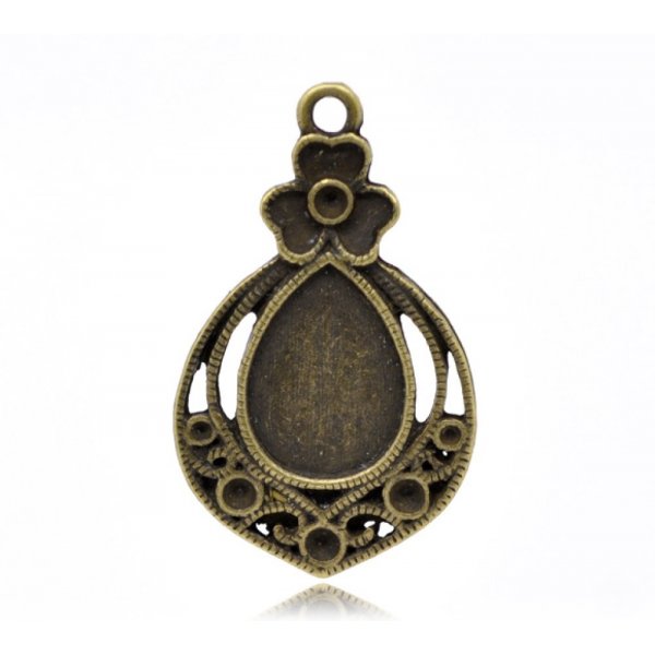 Halter Cabochon Goutte N&deg;02 Bronze